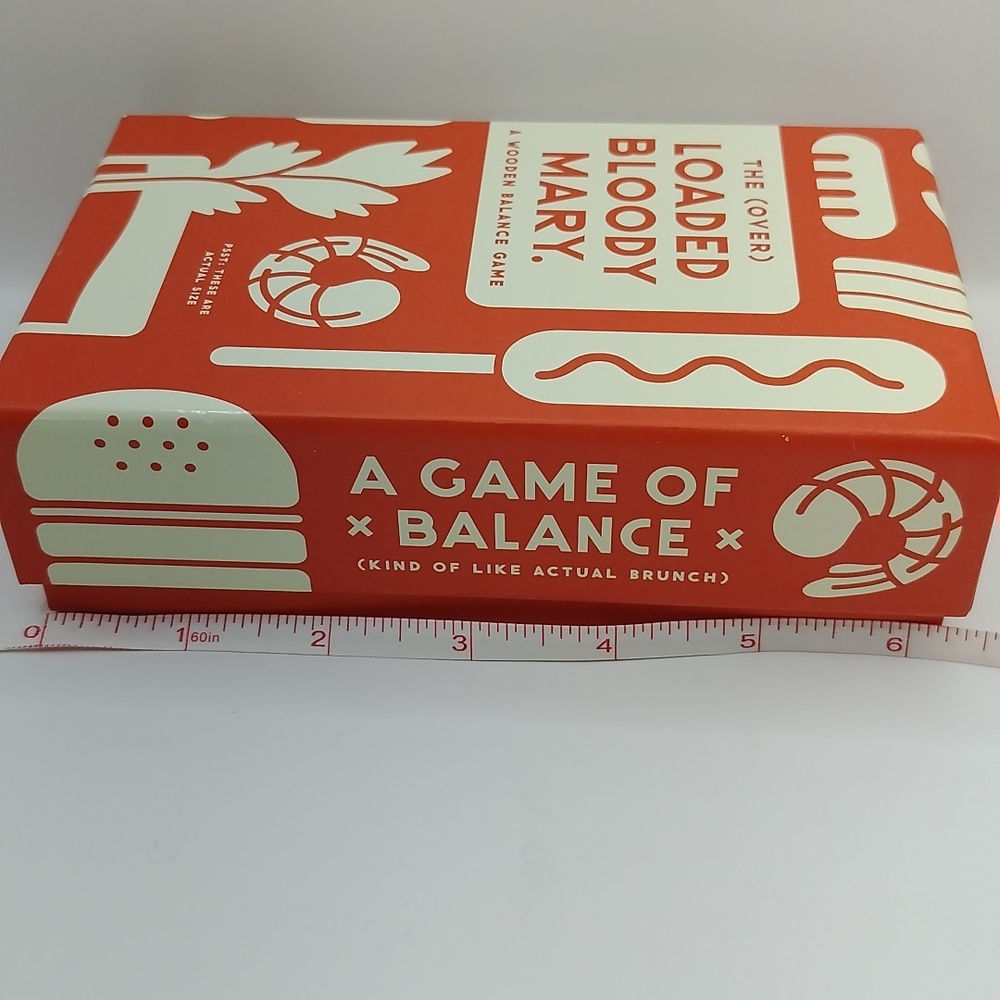The (Over)Loaded Bloody Mary Wooden Balance Game, Holiday Party Fun NEW SEALED - Picture 4 of 16